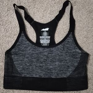 Avia Gray and Black Sports Bra